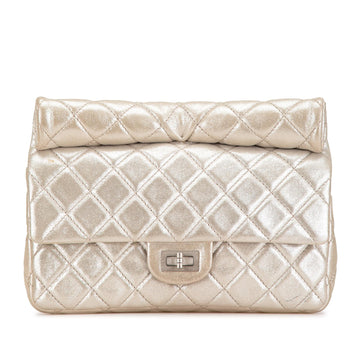 Top Quality Chanel Reissue 2.55 Metallic Calfskin Reissue Roll Clutch (SHG-Pl5H69)