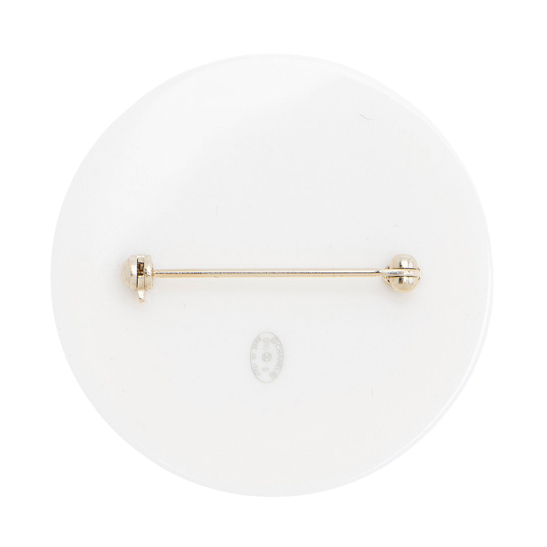 Chanel Resin Pearl Coco CC Profile Brooch (SHF-gDTAta)