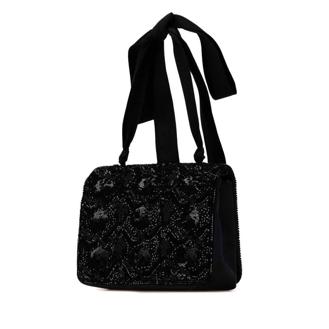 Chanel Satin Sequin Camellia Crossbody (SHG-lNLNMR)