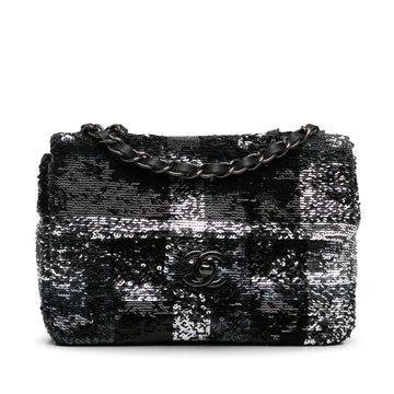 Top Quality Chanel Sequin Plaid Single Flap (SHG-Ckya33)