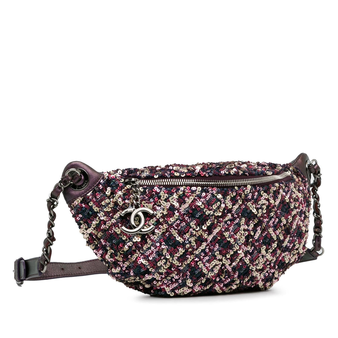 Pearl Street Bags Chanel Sequin and Metallic Lambskin Belt Bag (SHG-8A8QLt)
