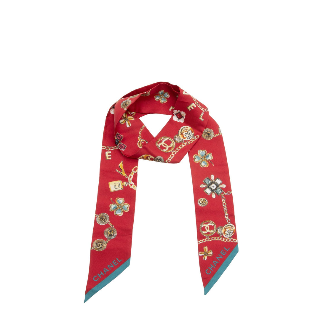 Pearl Street Bags Chanel Silk Jewelry Bandeau Scarf (SHF-OaRMru)