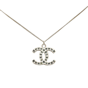 Top Quality Chanel Silver Plated CC Pendant Necklace (SHG-nUpDpW)