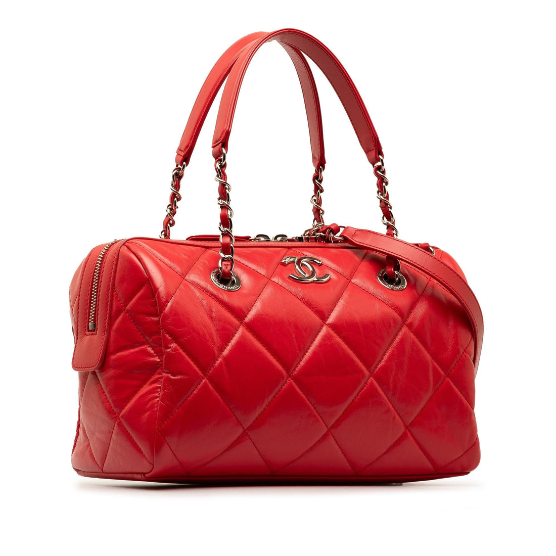 Pearl Street Bags Chanel Small Aged Calfskin Express Bowling Satchel (SHG-8OoLC3)