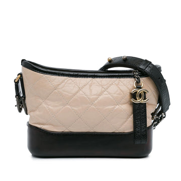 Chanel Small Aged CalBNkin Gabrielle Hobo (SHG-BZRlCl)