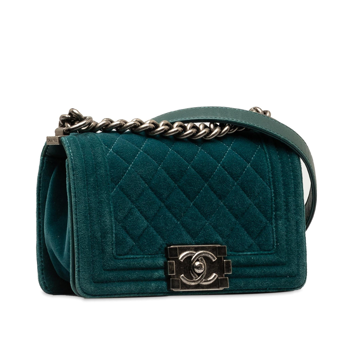 Pearl Street Bags Chanel Small Boy Velvet Flap Bag (SHG-aOeYnm)