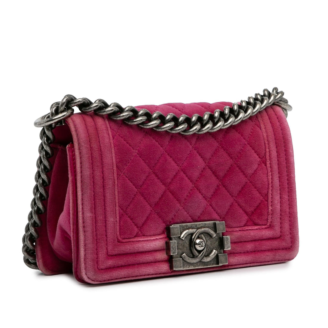Pearl Street Bags Chanel Small Boy Velvet Flap Bag (SHG-p1JjYJ)