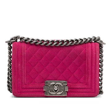 Pearl Street Bags Chanel Small Boy Velvet Flap Bag (SHG-HrRb7c)