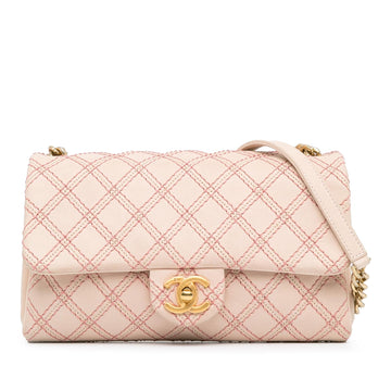 Chanel Small CalBNkin Triple Stitched Flap (SHG-MqcPxP)