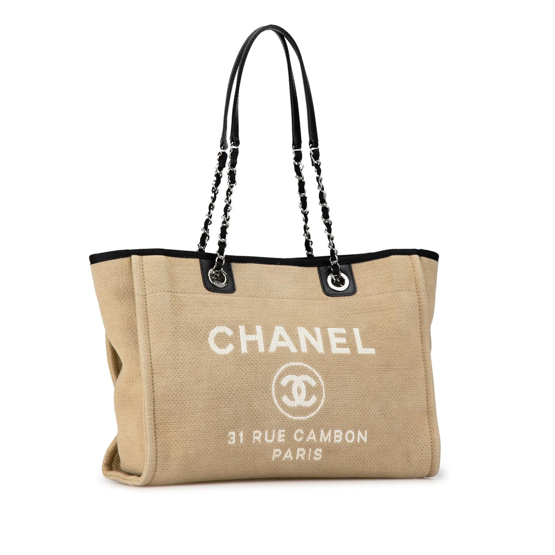 Pearl Street Bags Chanel Small Canvas Deauville Tote (SHG-1L4Nhk)