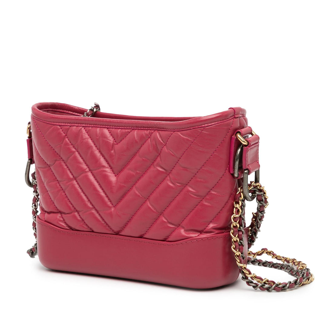Chanel Small Chevron Aged CalBNkin Gabrielle Crossbody (SHG-ZWLu0C)