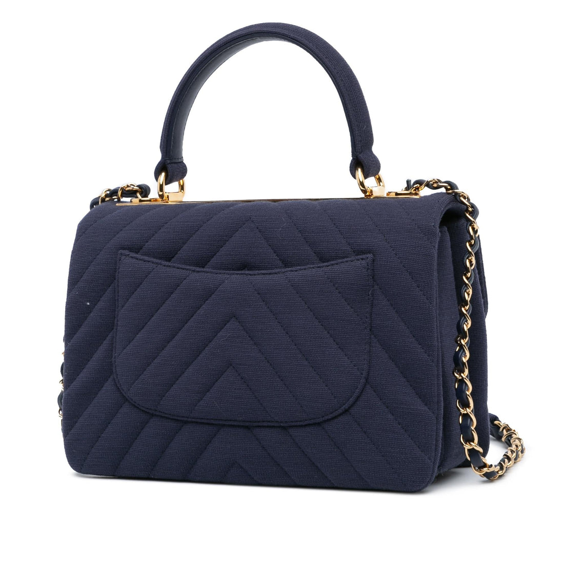 Chanel Small Chevron Jersey Trendy CC Flap (SHG-9KLQxh)