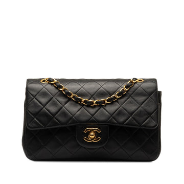 Chanel Small Classic Lambskin Double Flap (SHG-asIK7n)