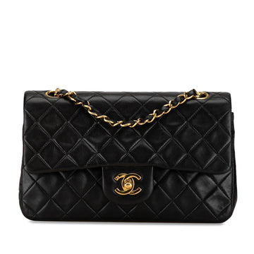 Chanel Small Classic Lambskin Double Flap (SHG-HJFEAA)
