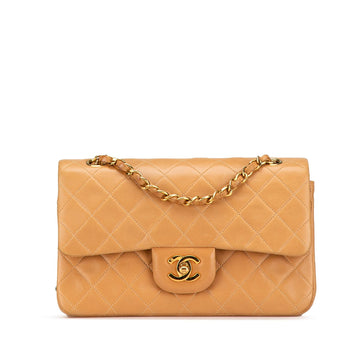 Chanel Small Classic Lambskin Double Flap (SHG-wnxwOT)