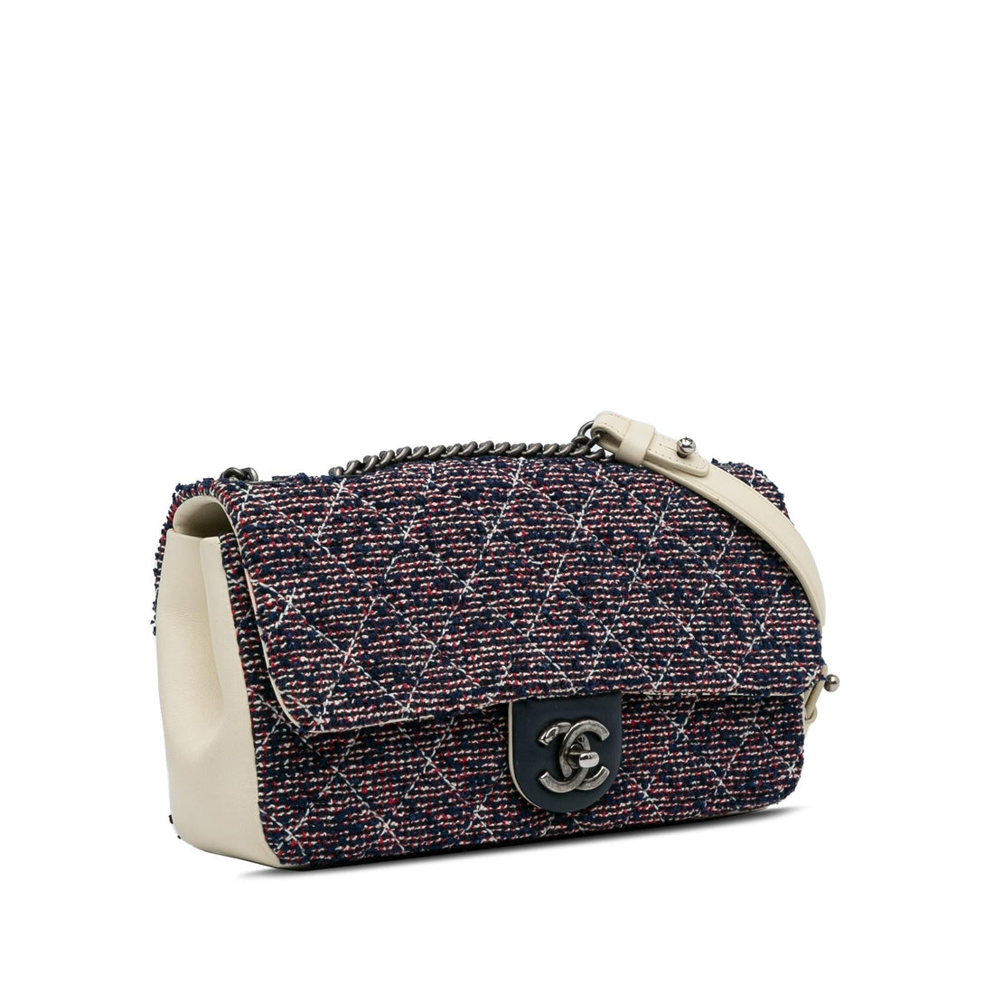 Chanel Small Classic Tweed Flap Bag (SHG-YQ0Puk)