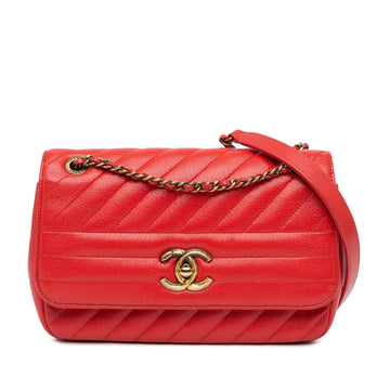Chanel Small Diagonal Quilted Goatskin Flap (SHG-8Yhk81)