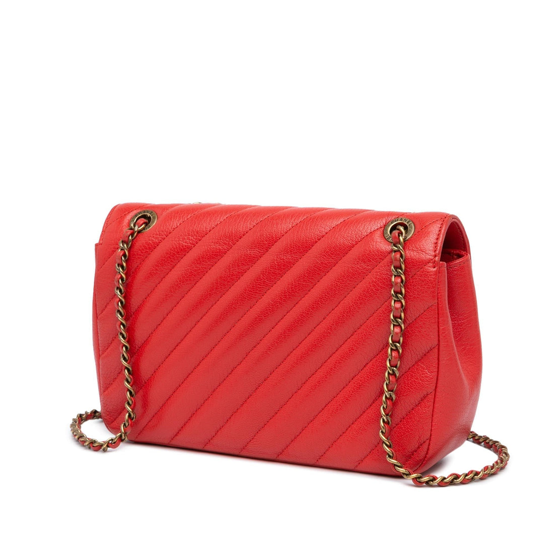 Chanel Small Diagonal Quilted Goatskin Flap (SHG-8Yhk81)