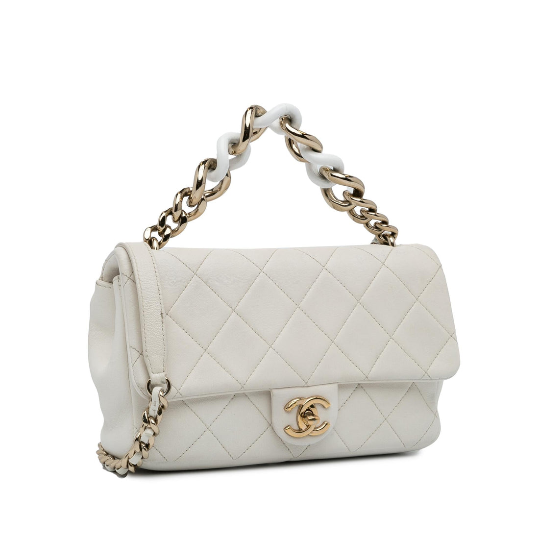 Chanel Small Elegant Chain Single Flap (SHG-fx2KQZ)