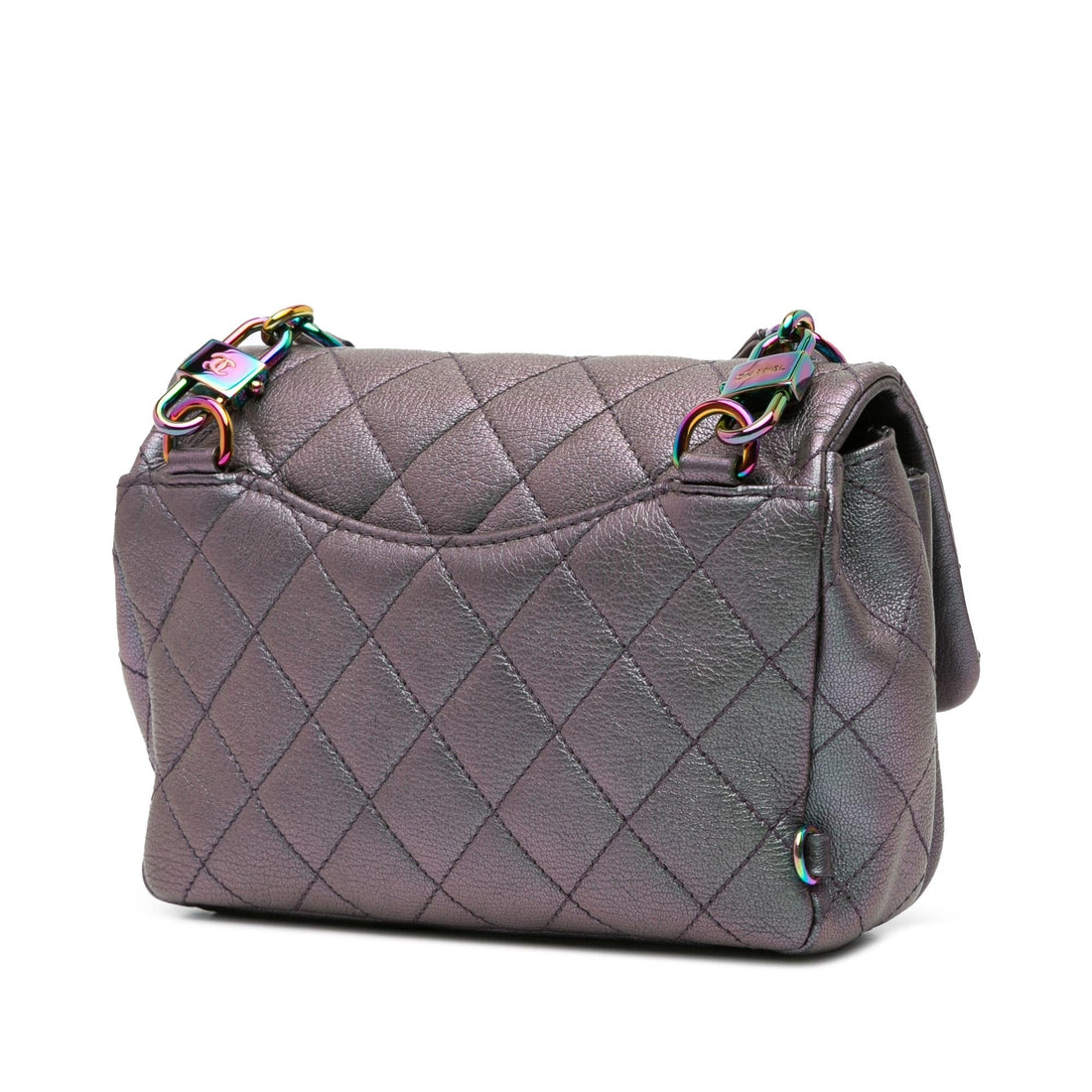 Chanel Small Iridescent Goatskin Double Carry Waist Chain Flap (SHG-X2kuQ2)