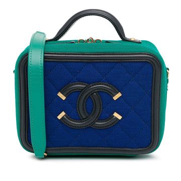 Pearl Street Bags Chanel Small Jersey CC Filigree Vanity Case (SHG-zkvIpb)