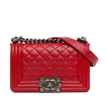 Pearl Street Bags Chanel Small Lambskin Boy Flap (SHG-ARfIAX)
