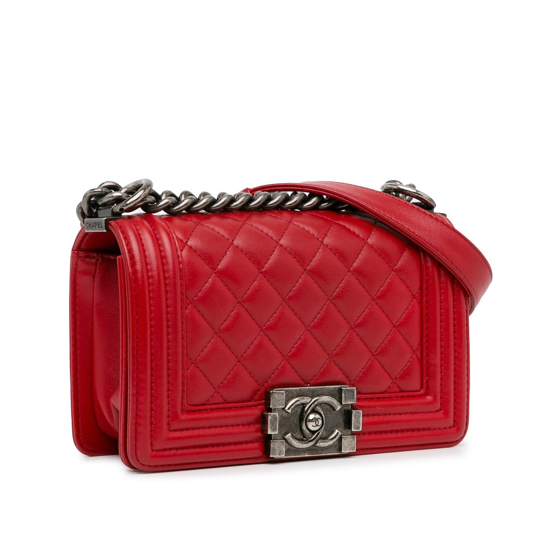 Pearl Street Bags Chanel Small Lambskin Boy Flap (SHG-ARfIAX)