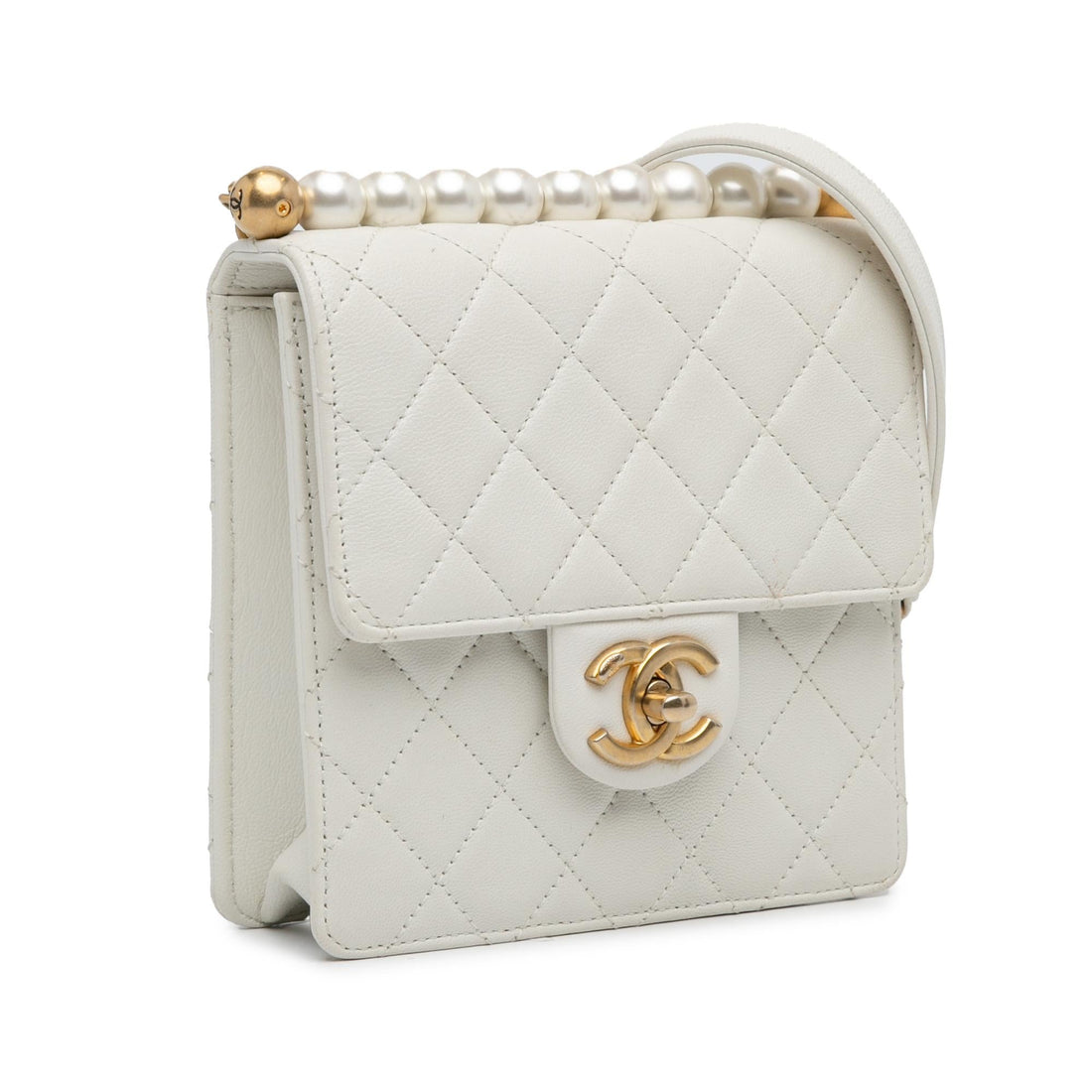 Top Quality Chanel Small Lambskin Chic Pearls Flap (SHG-YnWZht)