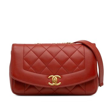 Pearl Street Bags Chanel Small Lambskin Diana Flap (SHG-WdK1ak)
