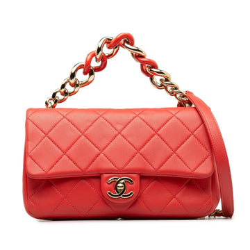 Pearl Street Bags Chanel Small Lambskin Elegant Chain Single Flap (SHG-aPd8pm)