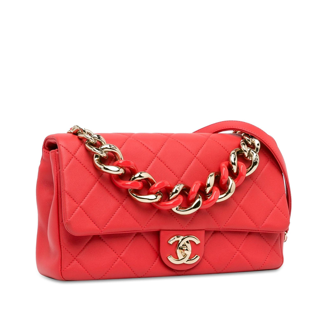 Top Quality Chanel Small Lambskin Elegant Chain Single Flap (SHG-DSIYbx)