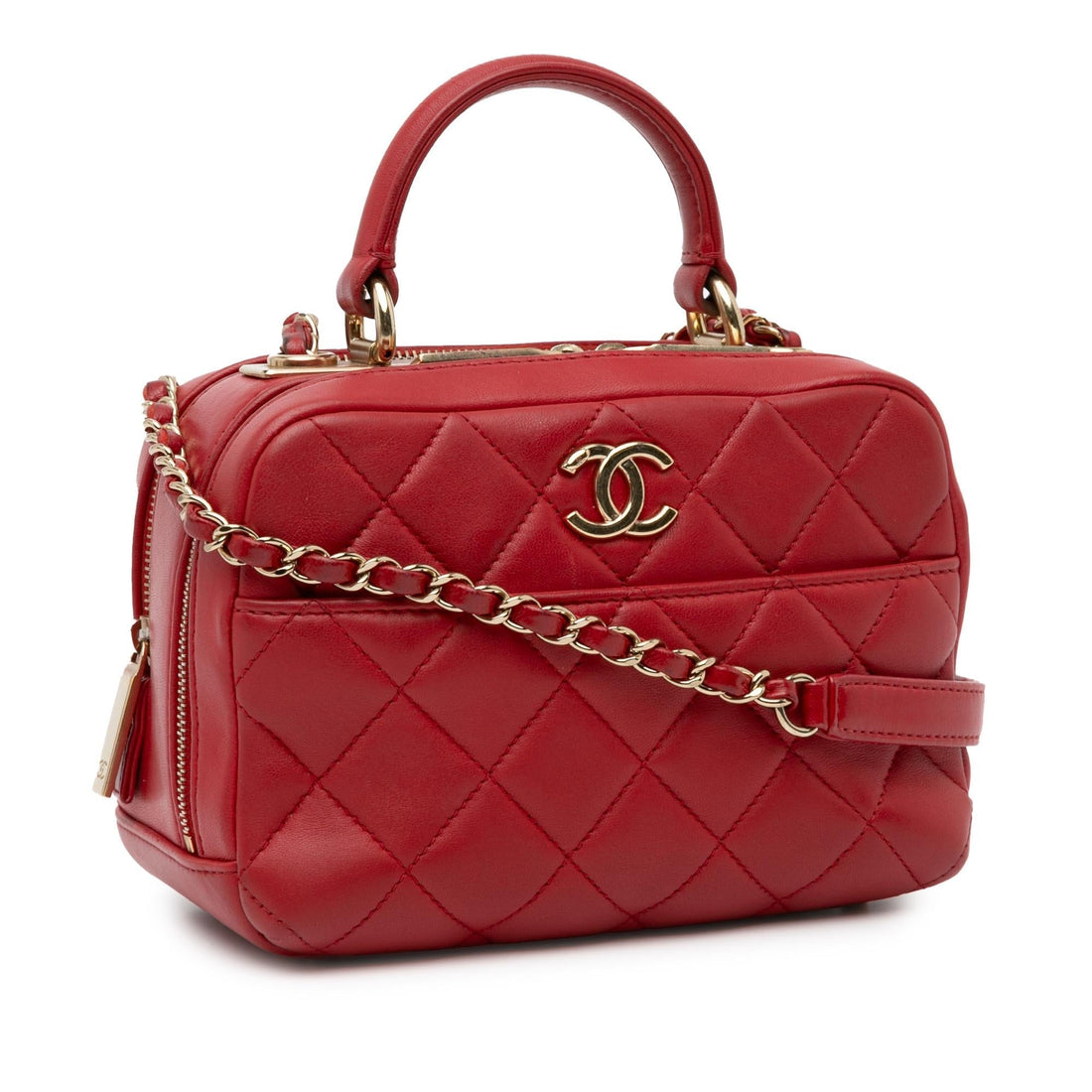 Top Quality Chanel Small Lambskin Trendy CC Bowling (SHG-lOYrMx)