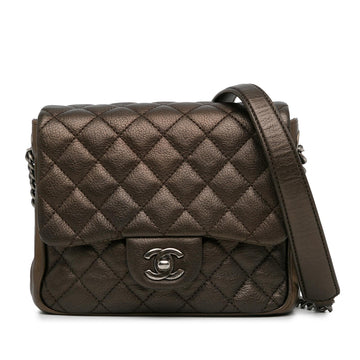 Pearl Street Bags Chanel Small Metallic Goatskin Rock in Rome Flap (SHG-U8bYRV)