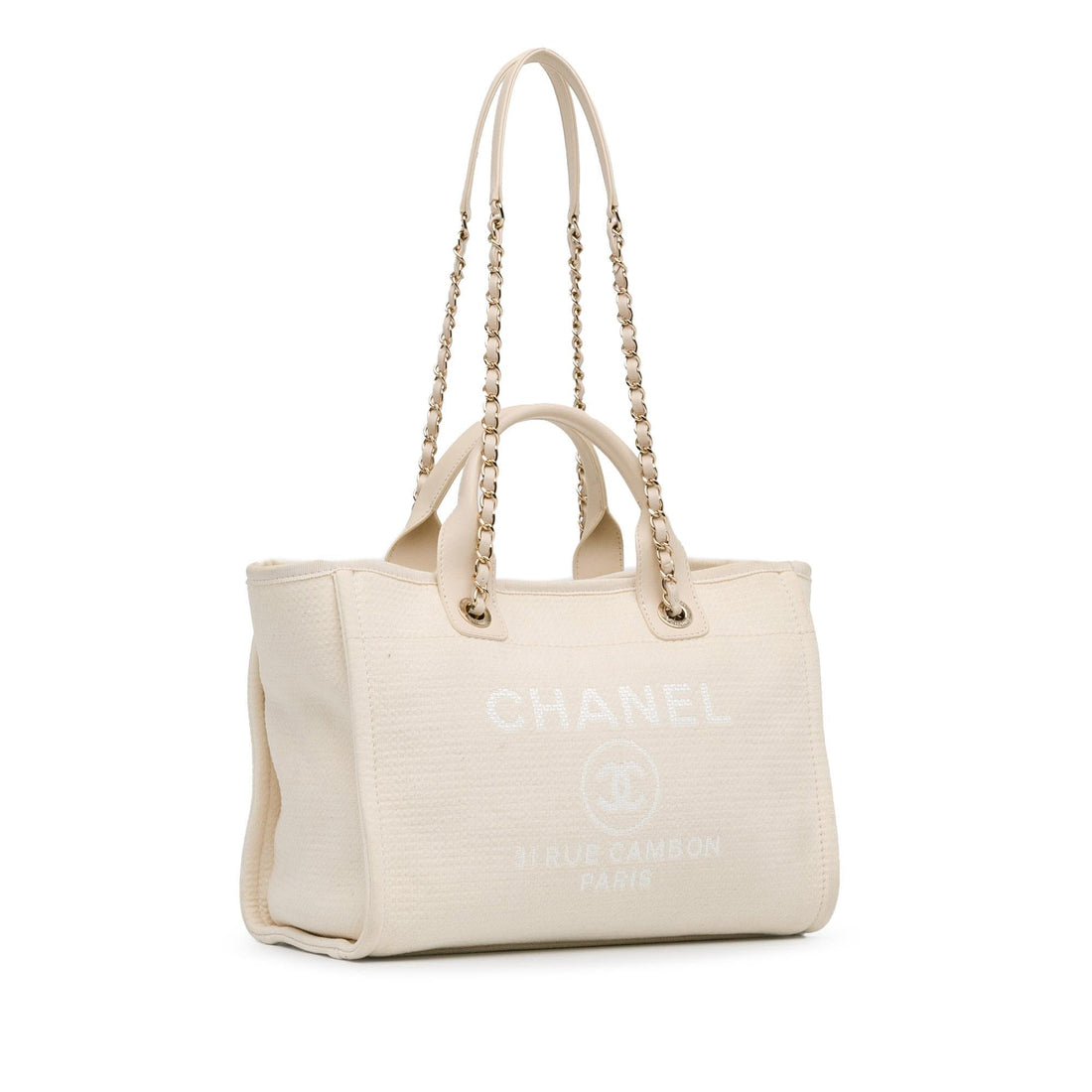 Pearl Street Bags Chanel Small Mixed Fibers Deauville Tote (SHG-6vcu8P)