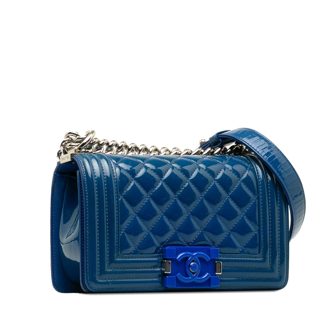 Pearl Street Bags Chanel Small Patent Boy Plexiglass Crossbody Bag (SHG-ajsK1x)