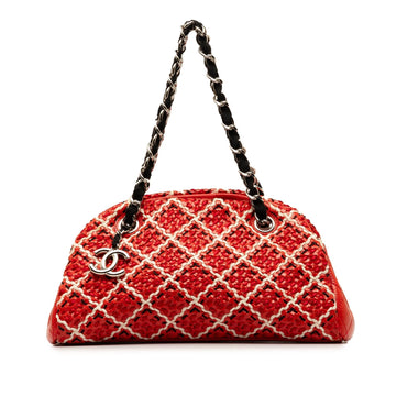 Pearl Street Bags Chanel Small Patent Stitch Just Mademoiselle Bowling Bag (SHG-khBnsf)