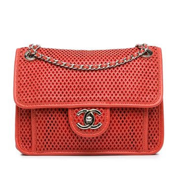 Chanel Small Perforated CalBNkin Up In The Air Flap (SHG-iEf845)
