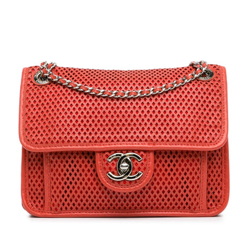 Pearl Street Bags Chanel Small Perforated Calfskin Up In The Air Flap (SHG-iEf845)