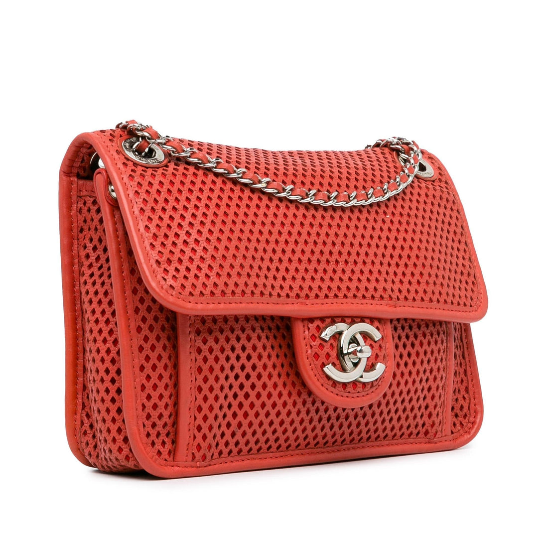 Pearl Street Bags Chanel Small Perforated Calfskin Up In The Air Flap (SHG-iEf845)