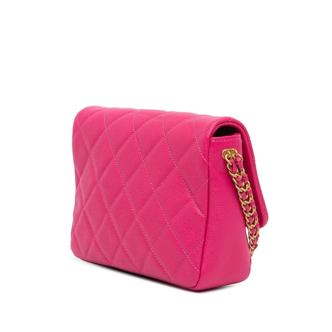 Chanel Small Quilted Caviar Chain Melody Flap (SHG-NhLCtj)