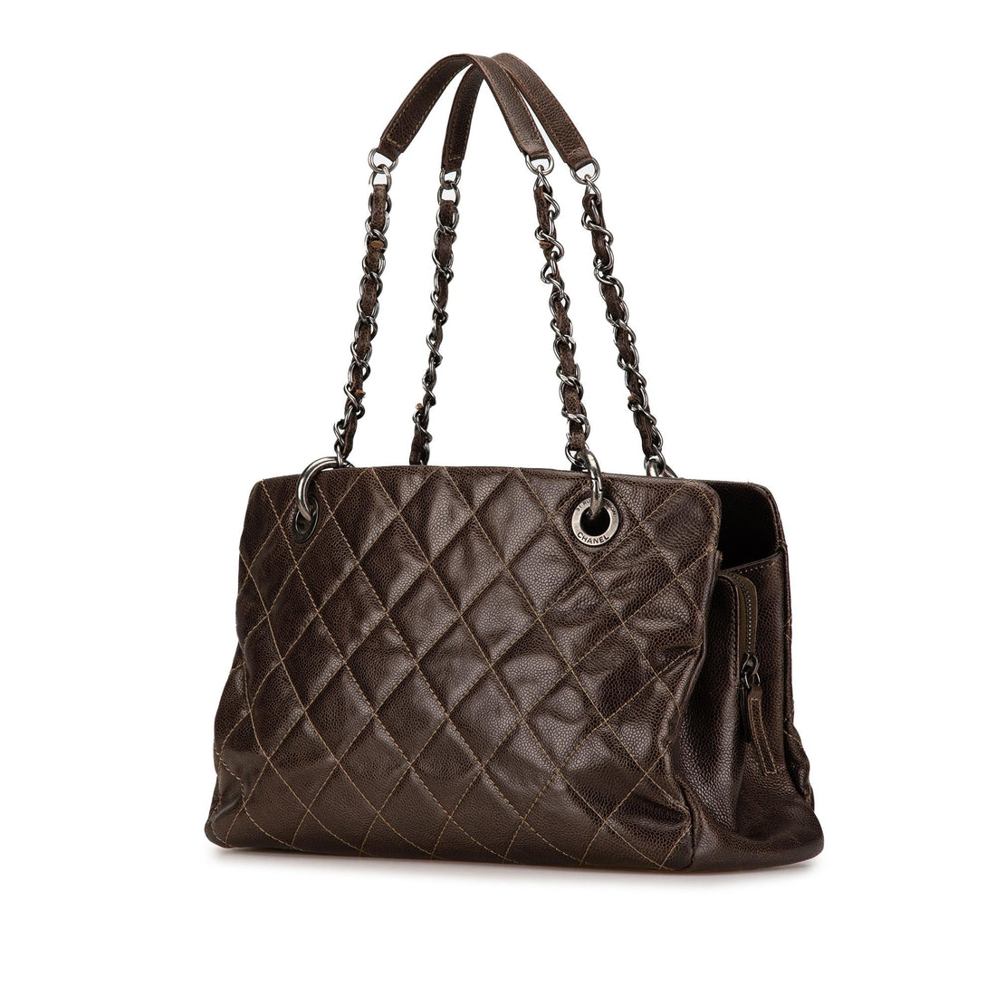 Top Quality Chanel Small Quilted Caviar Chic Tote (SHG-RUXzte)