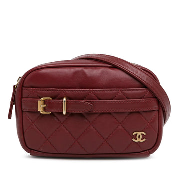 Pearl Street Bags Chanel Small Quilted Lambskin Buckle Camera Bag (SHG-xw9Eo6)