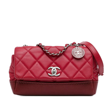 Top Quality Chanel Small Quilted Lambskin and Caviar Bi Coco Flap (SHG-Vfboid)