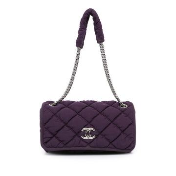 Chanel Small Quilted Nylon Bubble Flap (SHG-r6sHt1)