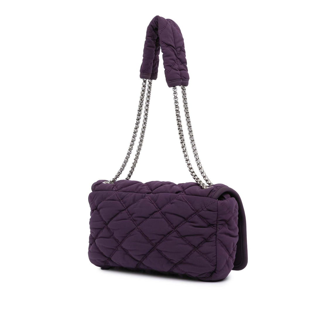 Chanel Small Quilted Nylon Bubble Flap (SHG-r6sHt1)