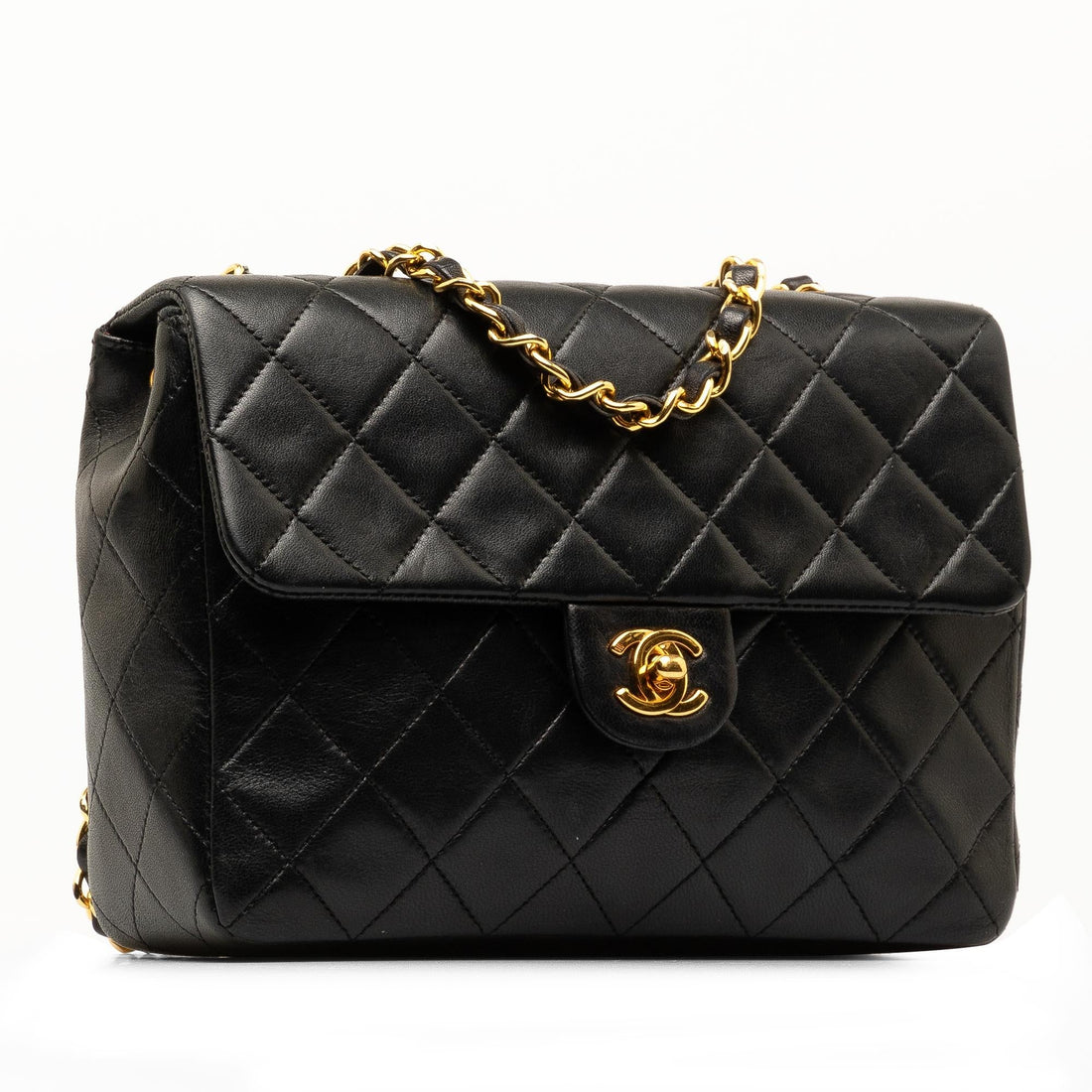 Pearl Street Bags Chanel Square Classic Quilted Lambskin Flap (SHG-UItkKW)