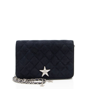 Top Quality Chanel Suede Cocostellar Wallet on Chain (SHF-L5SPDP)