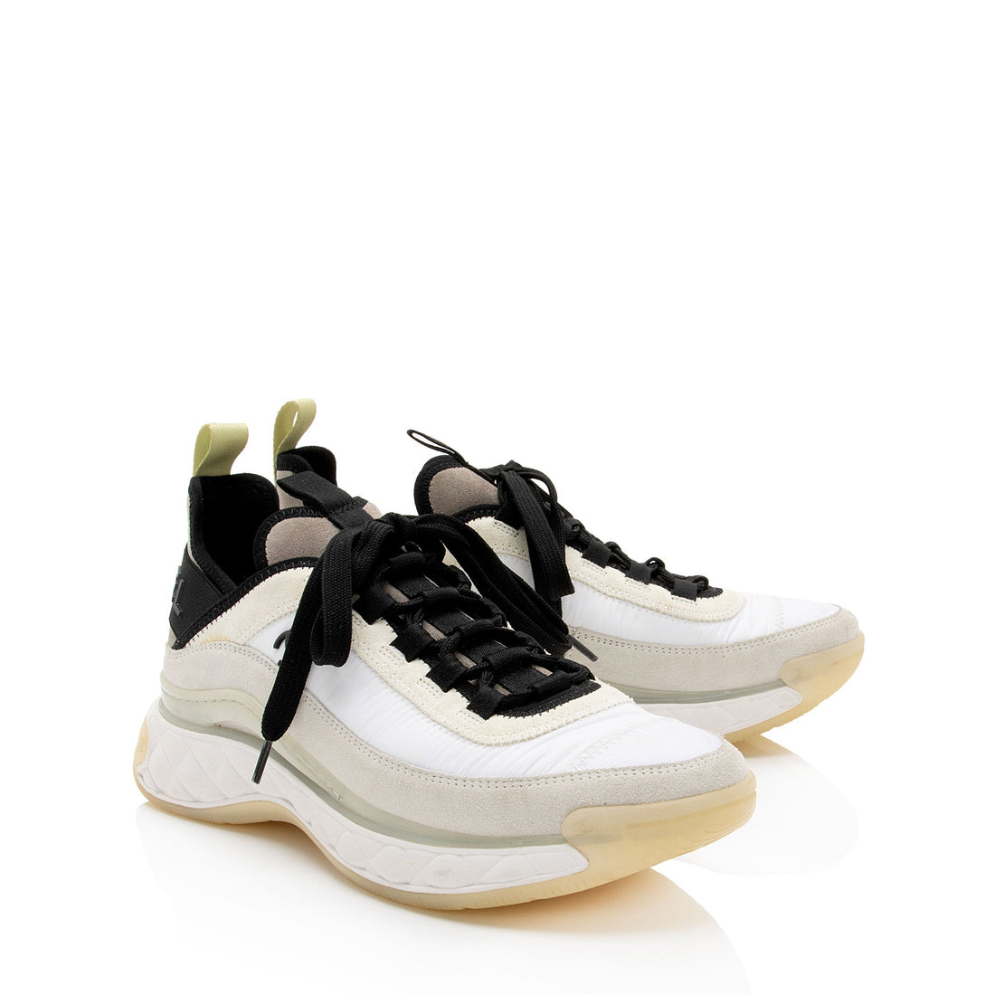 Pearl Street Bags Chanel Suede Mesh CC Cap Toe Sneakers - Size 8 / 38 (SHF-MkFGm8)
