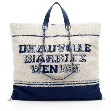 Top Quality Chanel Terry Cloth Deauville BIarritz Tote (SHF-Ehg7Ex)