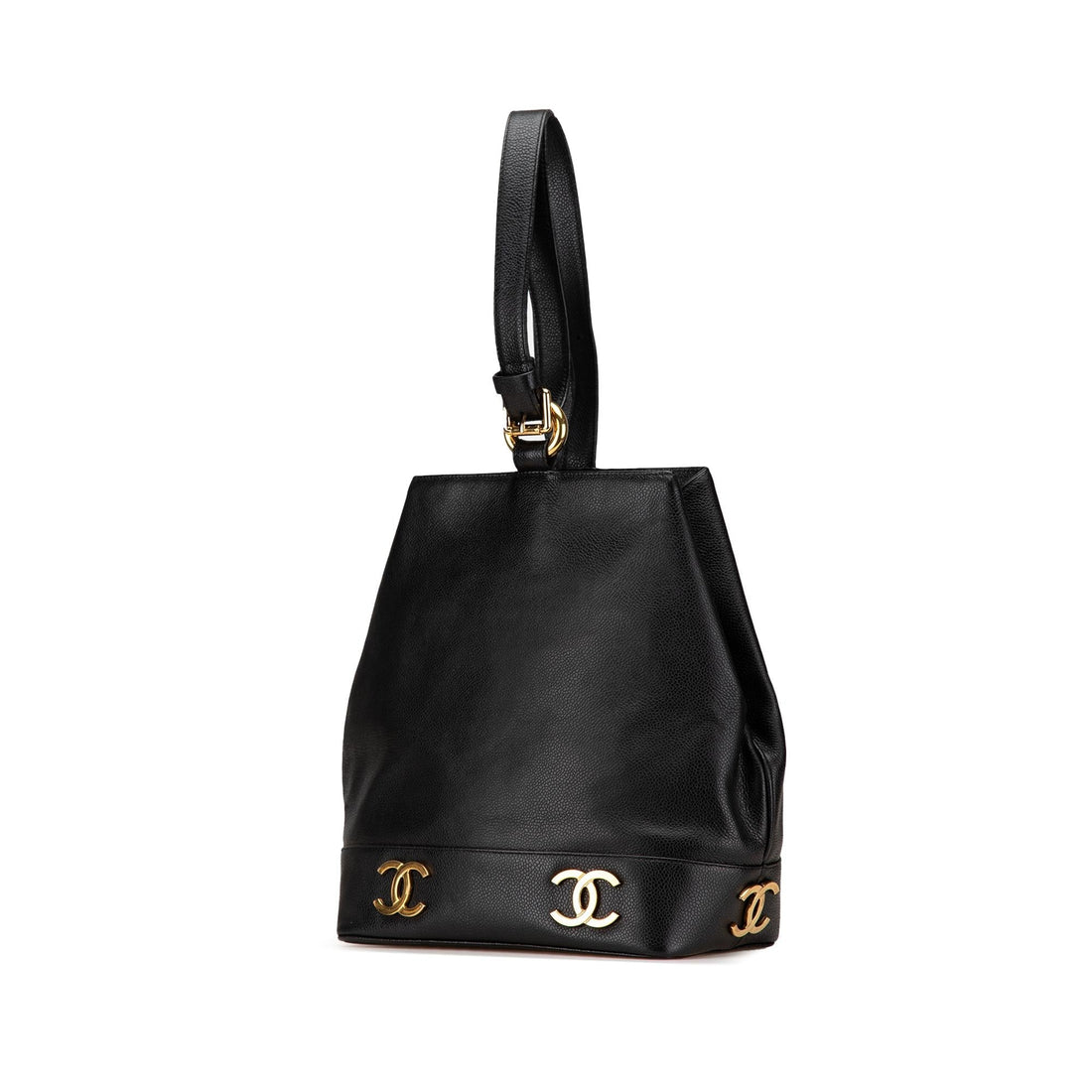 Chanel Triple CC Caviar Bucket (SHG-uce6qb)